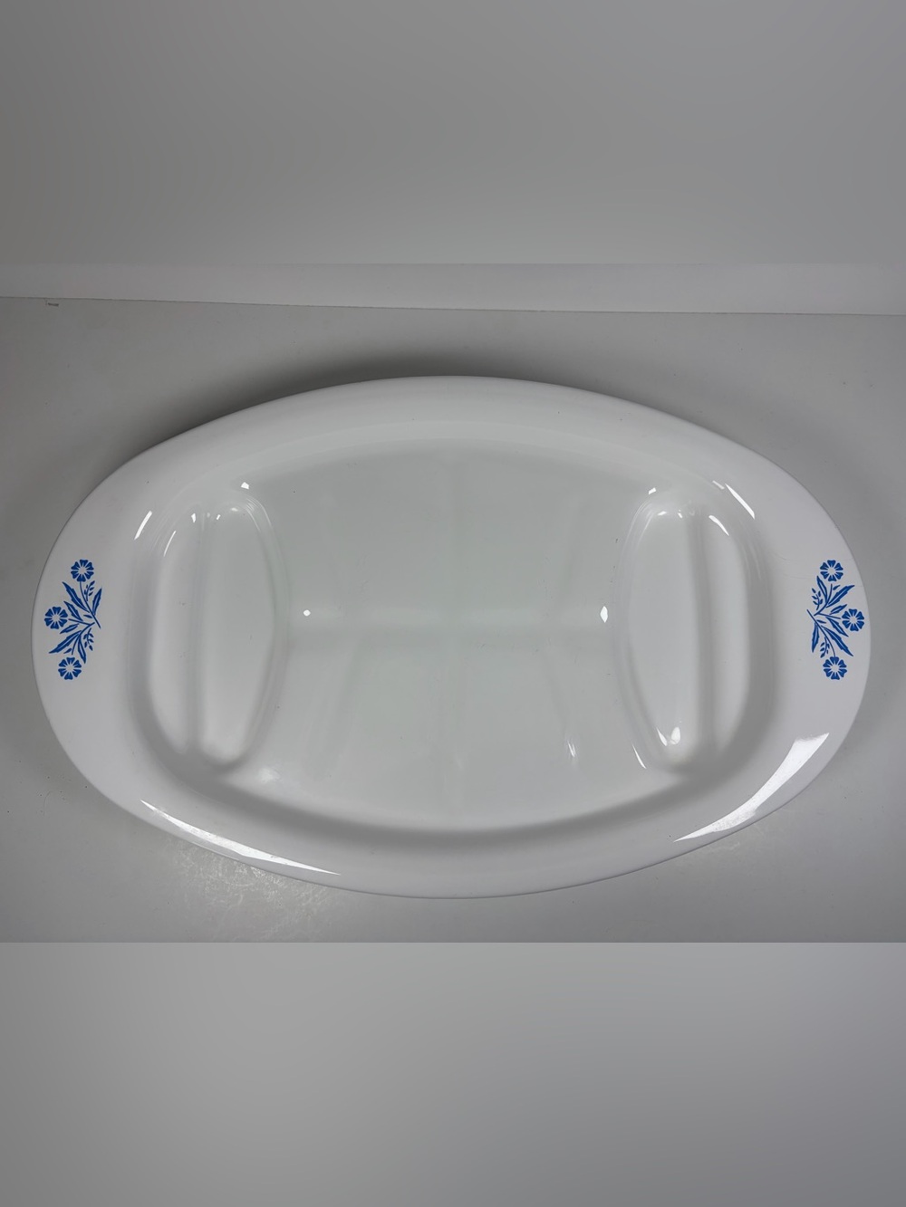 Blue Cornflower Meat Serving Platter ✨ Vintage Corningware